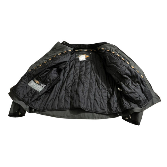 Power Trip Motorcycle 3XL Polyester Jacket Armored Padded Back Elbows Black - Picture 9 of 12